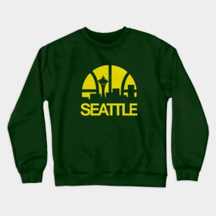 Iconic Seattle Supersonics Skyline Crewneck Sweatshirt